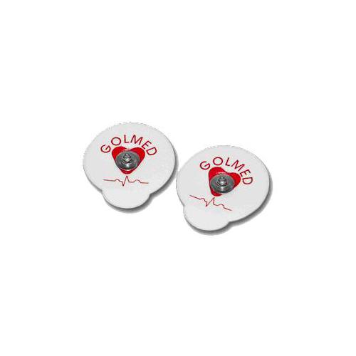 GOLMED EKG-Einmalelektroden 40mmØ Solid Gel AP 1200 mit Schaumstoffträger,Druckknopf
