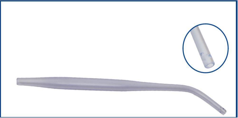 Medline International Germany GmbH Yankauer Saugerhandstück,starr,CH12 AP 50, 2 Augen, runde Spitze, L: 275mm