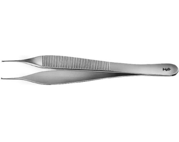 Chirurgische Pinzette 12,0cm, 1x2 Zähne