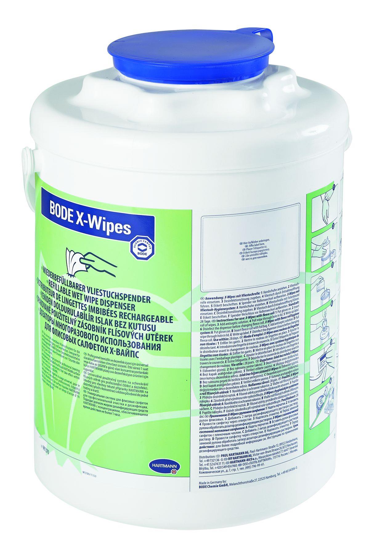 BODE X-Wipes Spender blau 