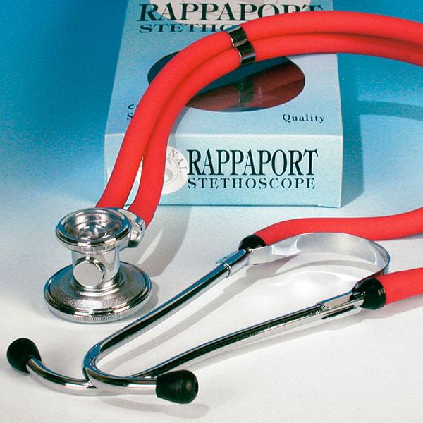 servoprax GmbH Rappaport Stethoskop Doppelkopf grün Gummi-Doppelschlauch, Membrane 45mm