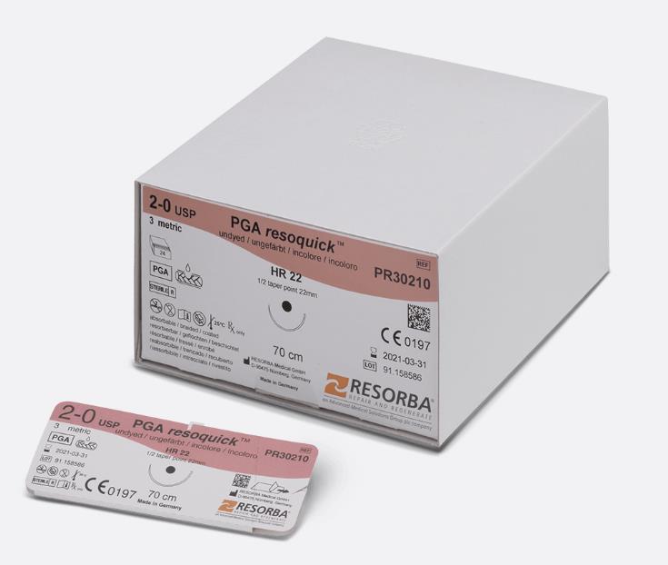 Resorba Medical GmbH PGA Resoquick 3/0 ungef.gef.PR31104 AP 24 HS 18 45cm
