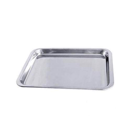 CONTACTO BANDER Instrumententablett Edelstahl 18/10 mit gebogenem Rand, 22,5x16x1,3cm