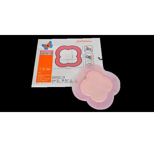 Allevyn Life 21x21cm sanft haftend AP 10 stark absor.Silikon-Schaumverband
