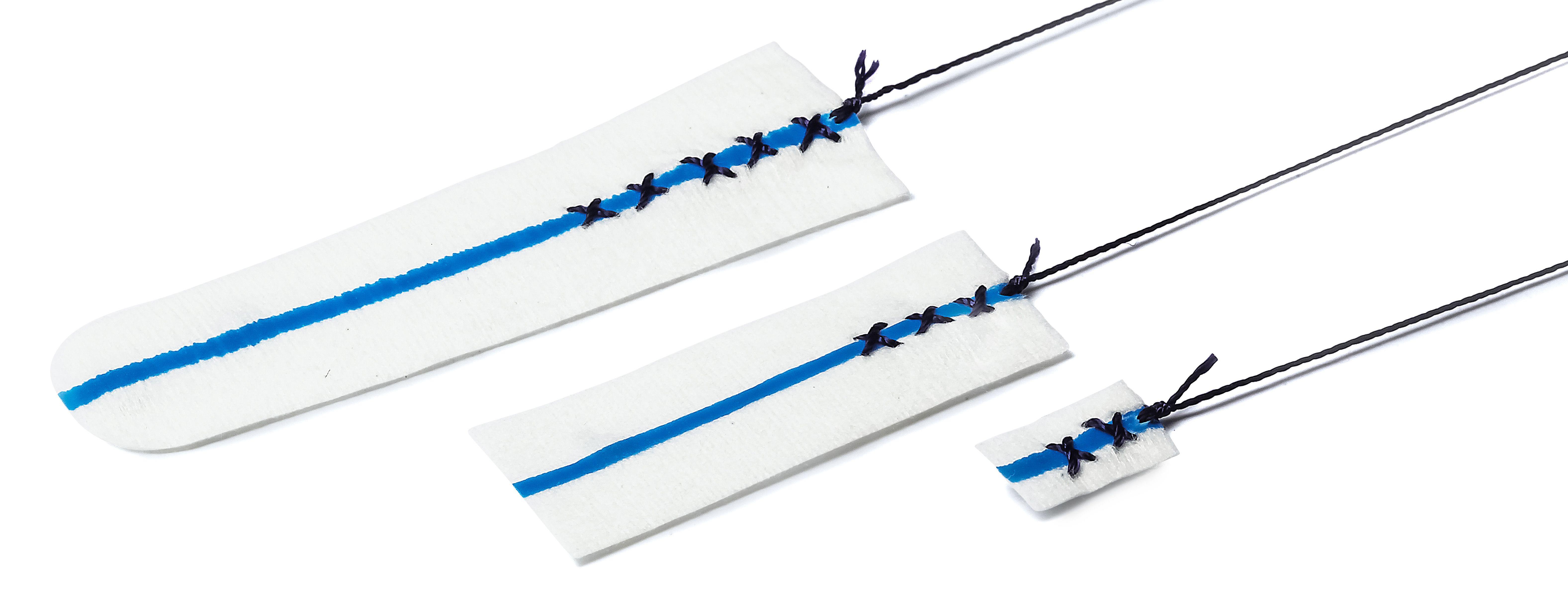 HNO-Patties 2x5cm 100% Viskose PK 10x10 Stück auf Zählkarte