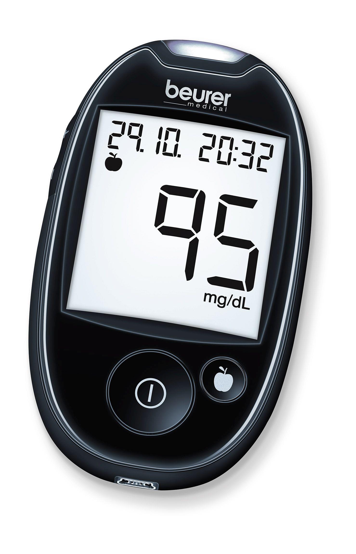 Beurer GL44 black set (mg/dl) Blutzuckermessgerät