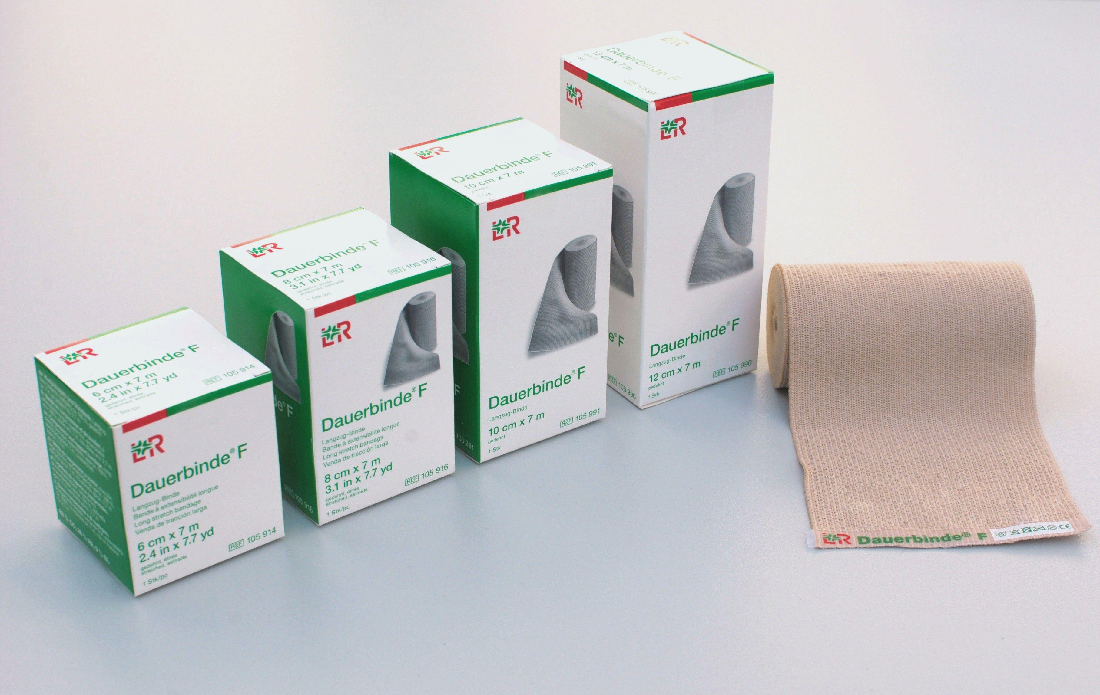 Dauerbinde F Langzugbinde 12cmx7m, einzeln verpackt