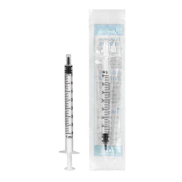 servoprax GmbH Mediware Insulinspritzen 1ml U40 AP 100 3-teilig, Luer, ohne Kanüle