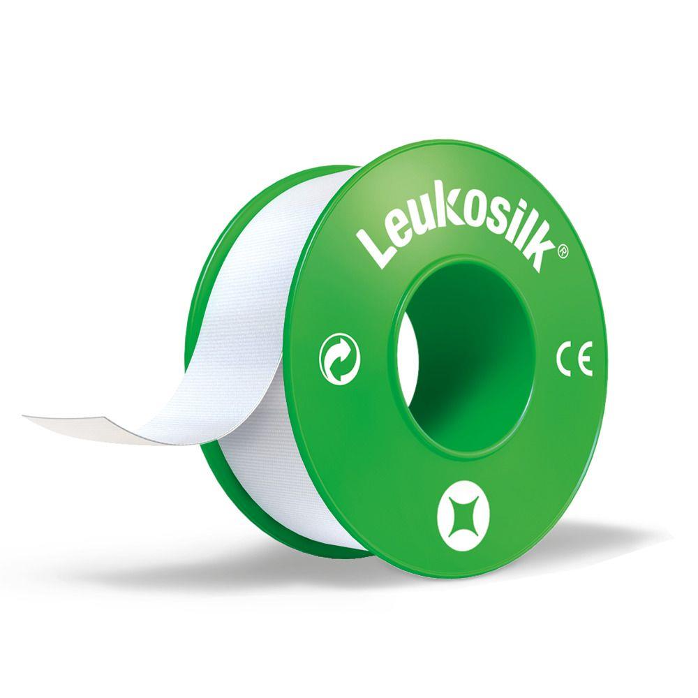 BSN medical GmbH Leukosilk 2,5cm x 5m o. Schutzring AP 12 weiße Acetatseide