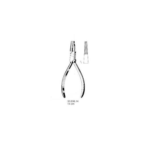 Flachzange 14,0cm geriefte Backen