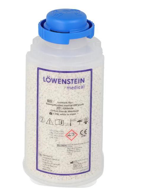 Leonsorb Plus Einwegsabsorber blau PK 6 1,15 kg / Sofnolime 2500+