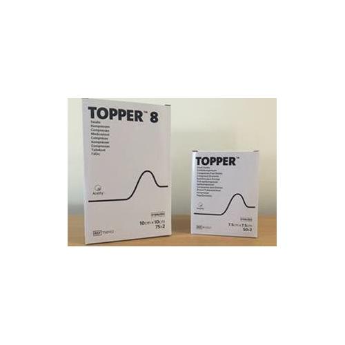 Solventum Germany GmbH Topper 8 7,5x7,5cm AP 50x2 steril, Vliesstoffkompr.