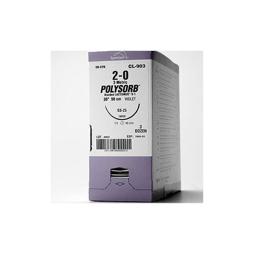 Polysorb 3/0 violett L12 AP 24 12x45cm