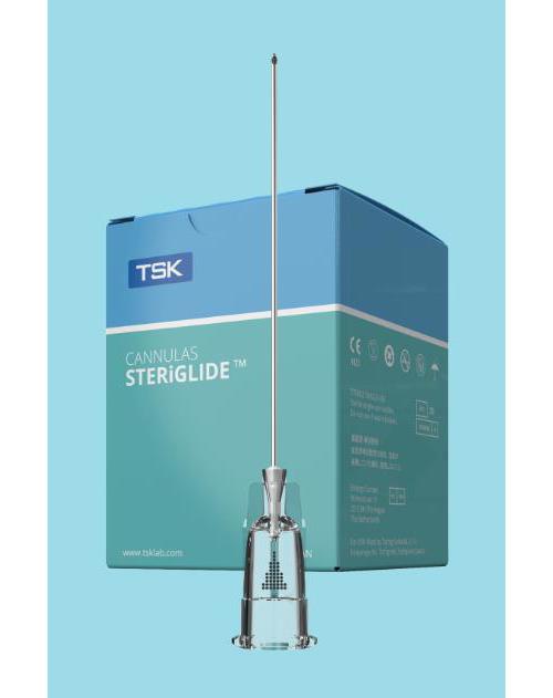 TSK Steriglide Kanüle stumpf 25G x 50mm PK 20 Kanülen + 20 Vorstechnadeln