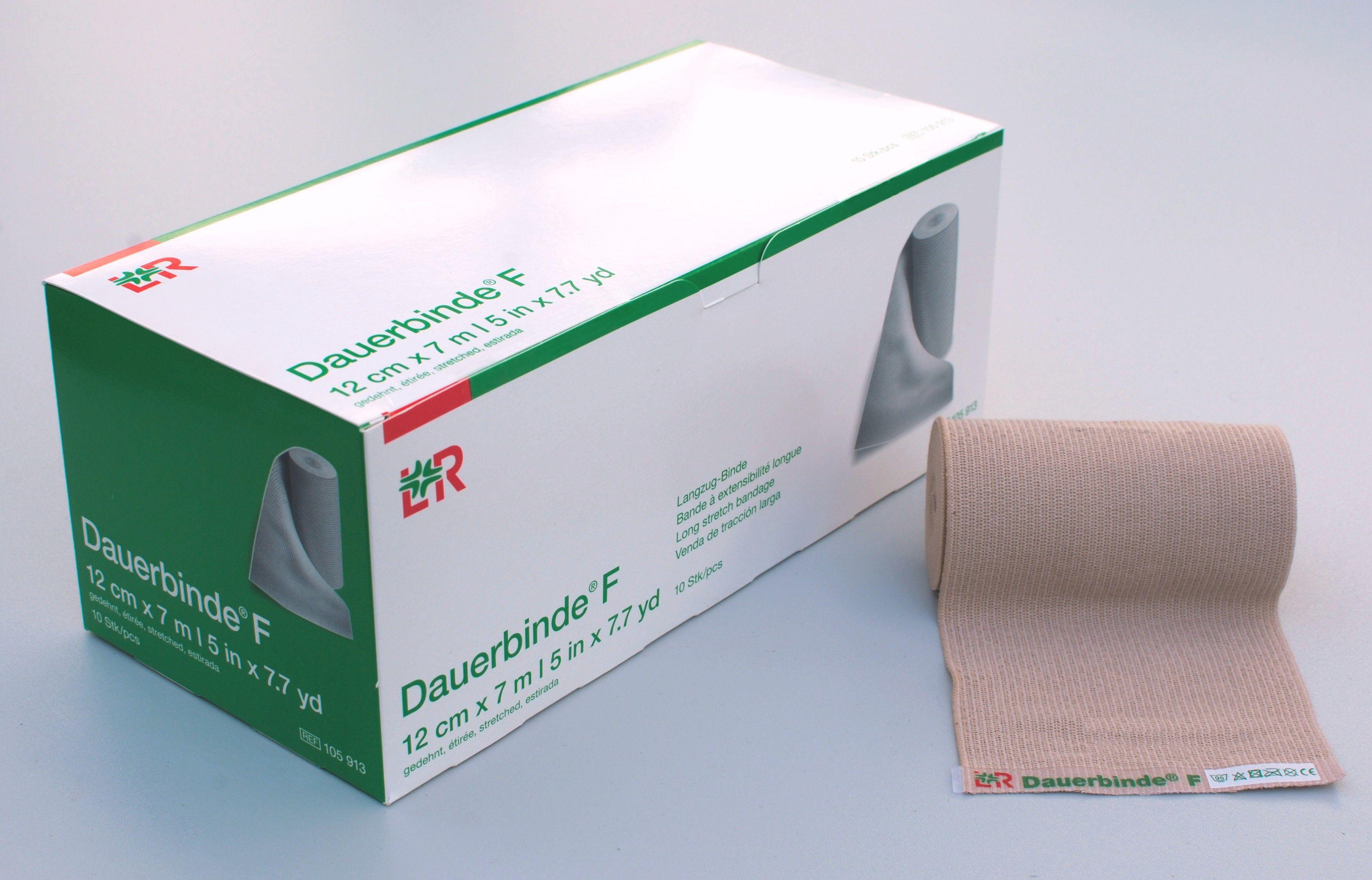 Dauerbinde F Langzugbinde 12cmx7m, lose im Kt.