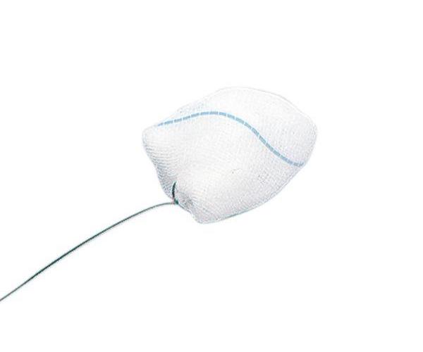 Schlinggazetupfer eigroß unsteril AP 250 mit RK und Rückholfaden