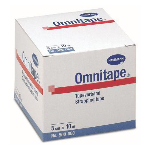 Omnitape 5cm x 10m weiß stark kleb. Pflasterband, unelast.