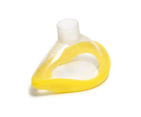 INTERSURGICAL (EXTRUDAN SURG.) ClearLite Anästhesie-Maske Gr. 3 PK 35 Erwachsene, gelb, ohne Hakenring