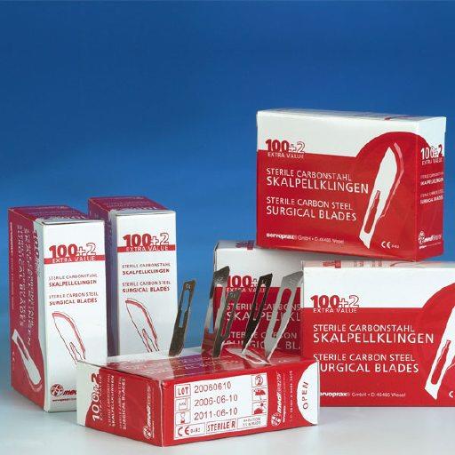 servoprax GmbH Mediware Skalpellklingen Nr.15 AP 100 Carbonstahl