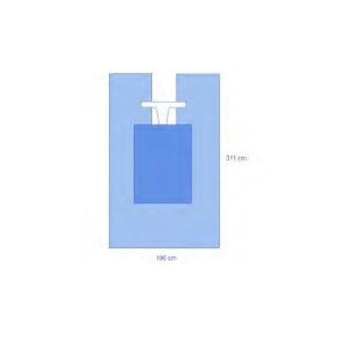 Peri-Groin-Tuch 311x196cm PK 6 Schlitz 45x92cm