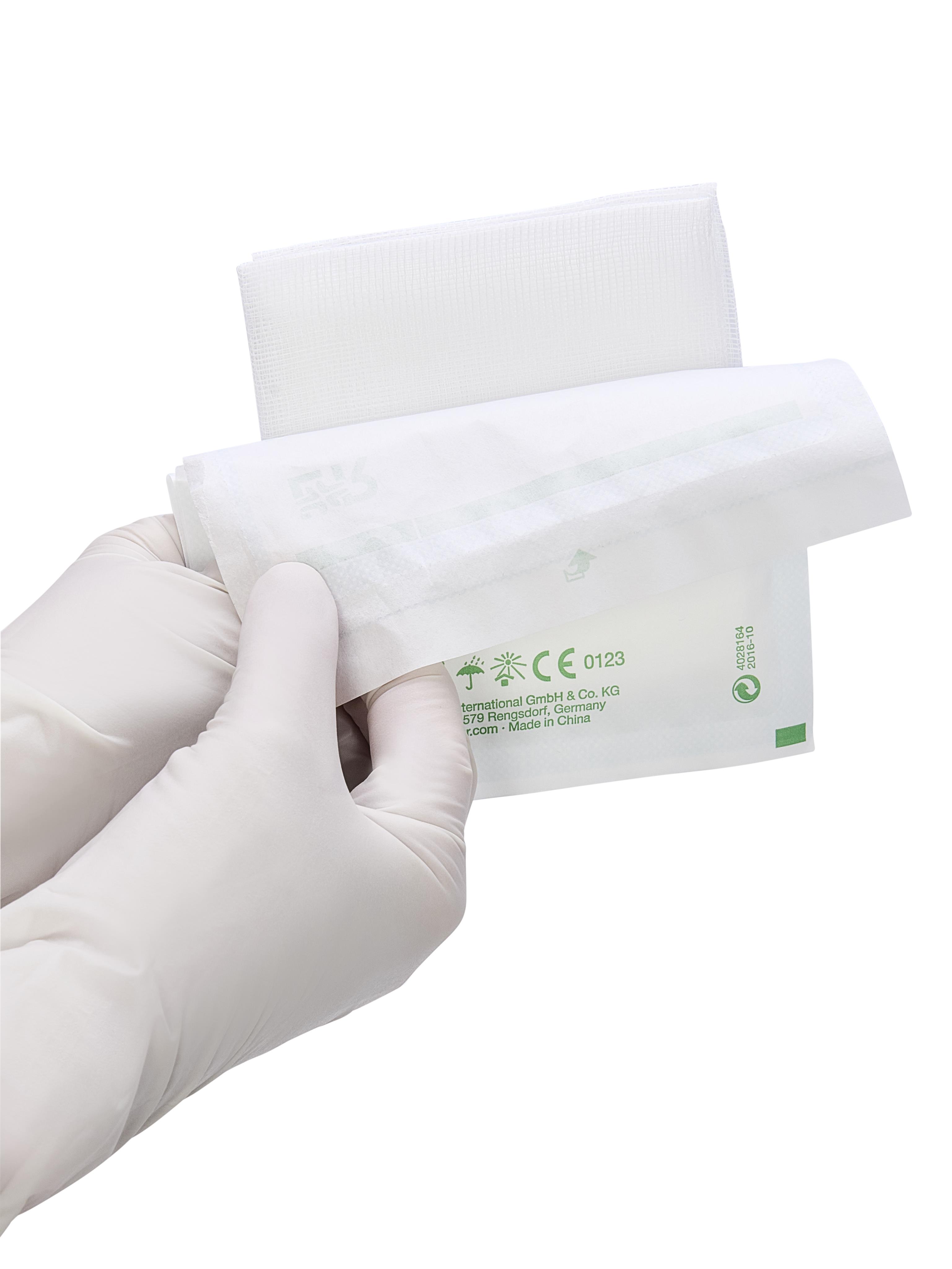 Lohmann & Rauscher International GmbH & Co. KG Gazin Mullkompresse steril, 10x10cm, 8f, 17fdg, 25x2 Stk