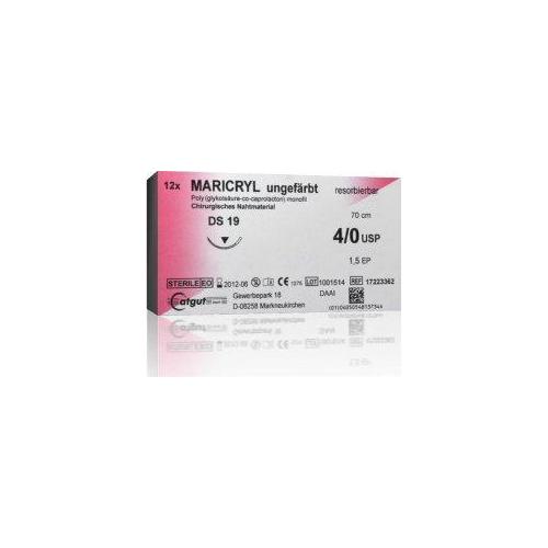 Catgut GmbH Maricryl 4-0 ungefärbt 17223282 AP 24 DS16 45cm