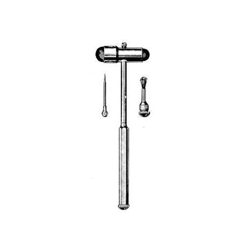 VEHU-MEDICAL Reflexhammer nach Buck 90g mit Pinsel und Nadel