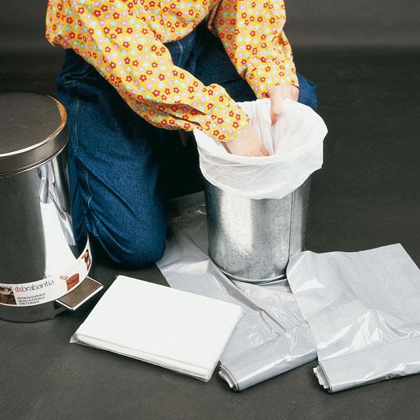 Hochdruckfolienbeutel 30 L 25µ AP 24 Beutel, grau