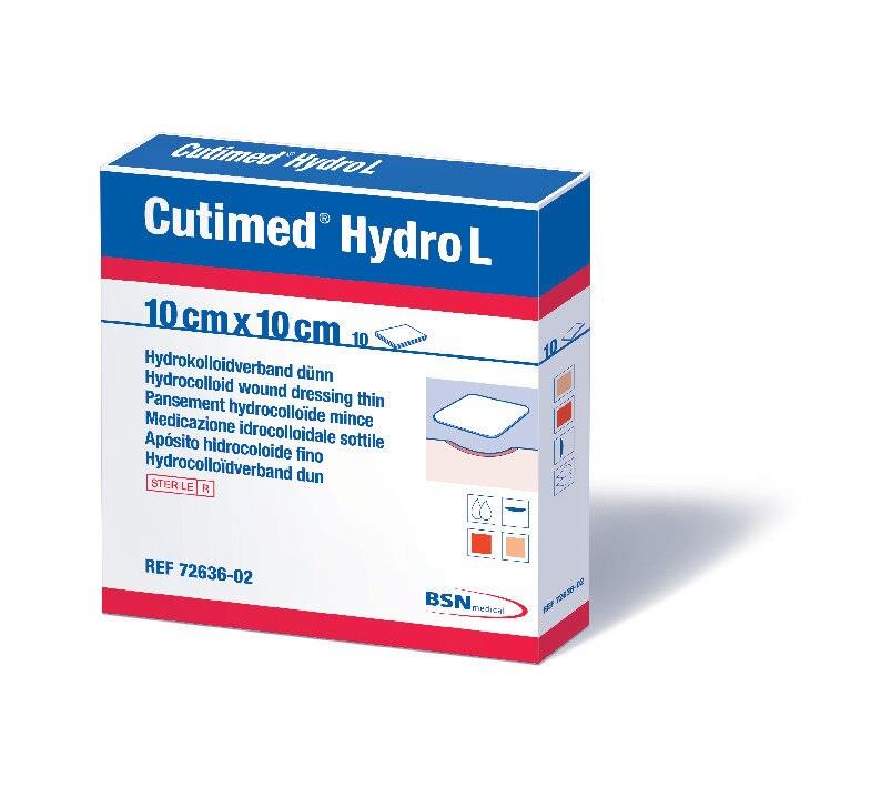 BSN medical GmbH Cutimed Hydro L 10x10cm AP10 dünner Hydrokolloidverband