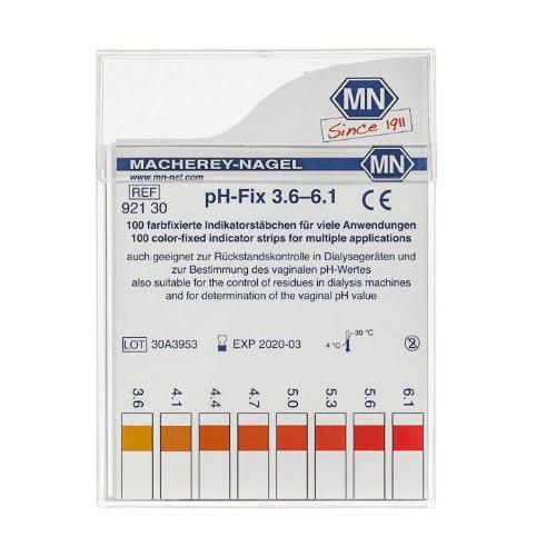pH-Fix Indikatorstäbchen AP 100 pH 3,6-6,1