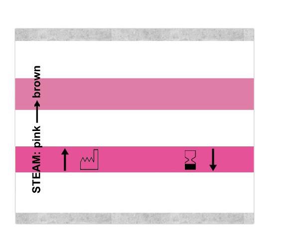 Monarch-Einzeletiketten auf Rolle, rot AP 12 à 750 Stck, mit Dampfindikator