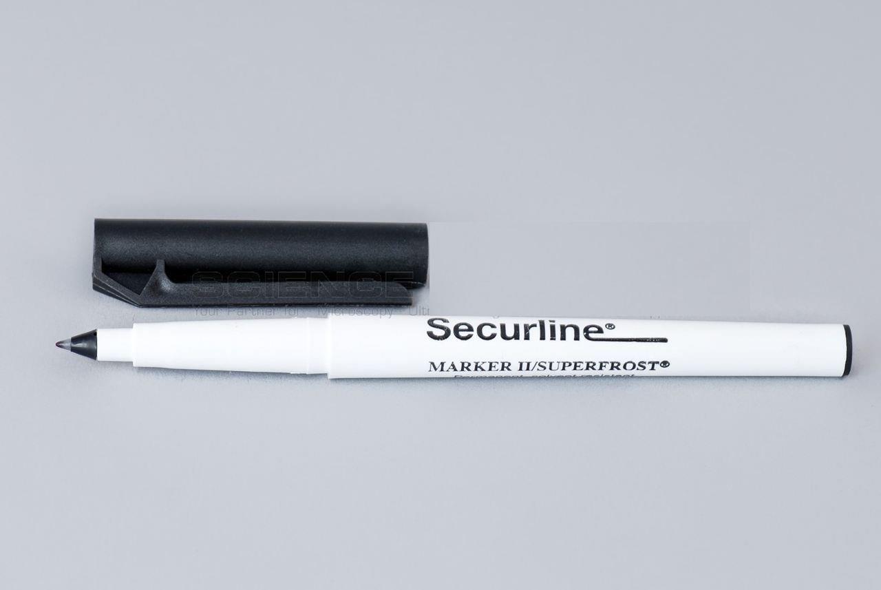 Securline Hautmarker steril mit Lineal AP 10x10 violett Spitze standard