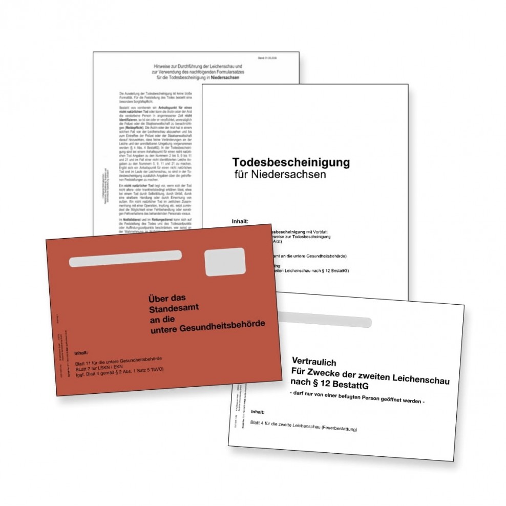 Todesbescheinigung Niedersachsen