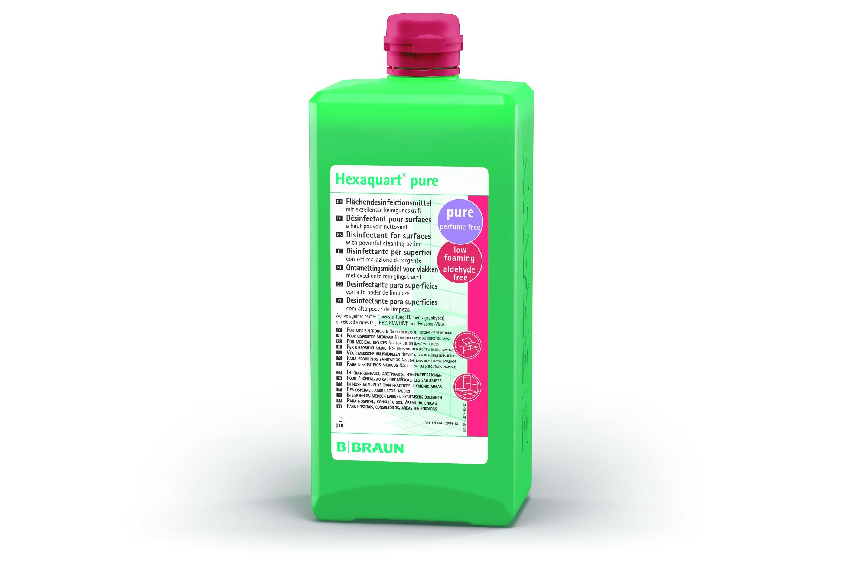 B. Braun Melsungen AG Hexaquart pure 1000ml Flächendesinfektion - Bild 2