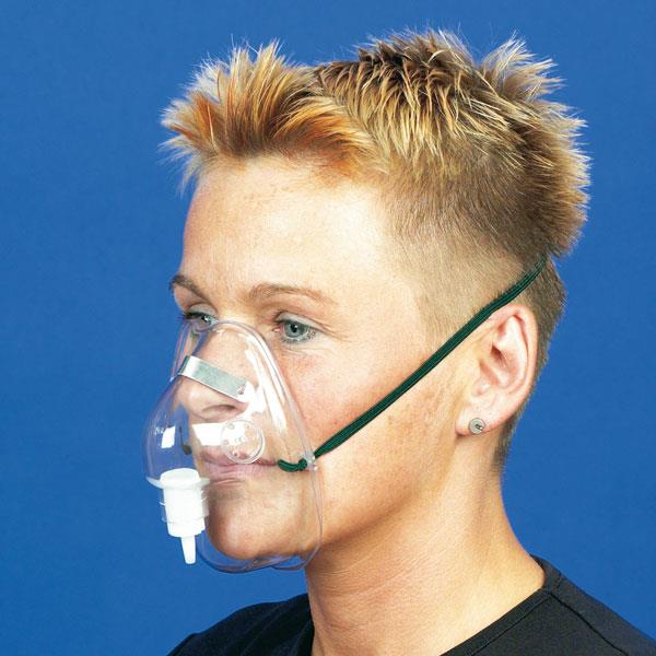 servoprax GmbH Sauerstoffmaske DCT für Erwachsene mit Ohrbändern+Clip,ohne V.-Schlauch