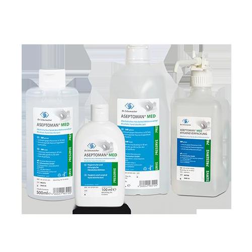 Aseptoman med 500ml alkoholische Händedesinfektion