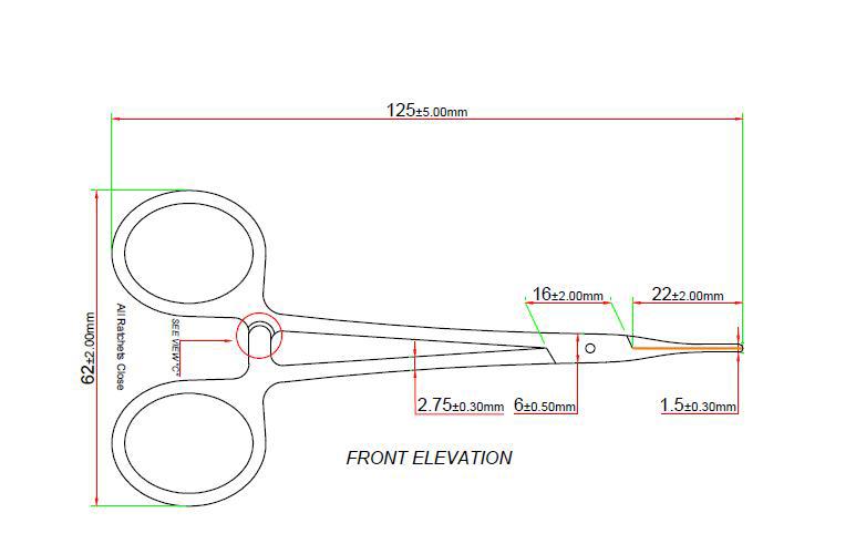 Halsted Mosquito Klemme Micro gebogen AP 10x10 12,5cm 1x2 Zähne z.Einmalgebr.