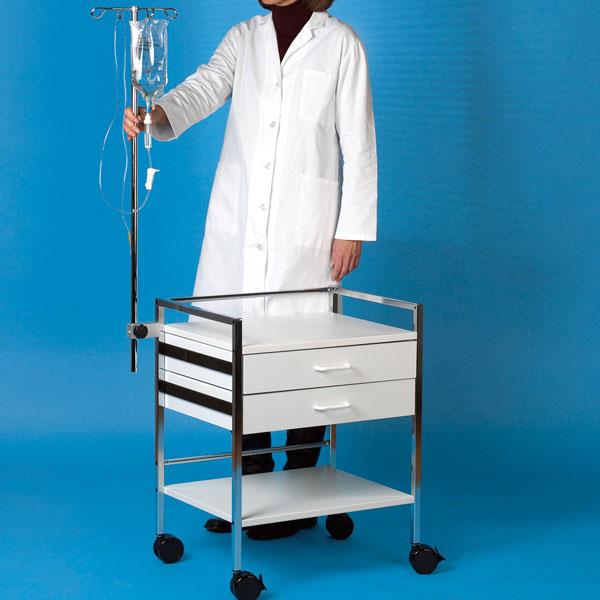 servoprax GmbH Infusionsständer 100cm zur Wagenbefestigung