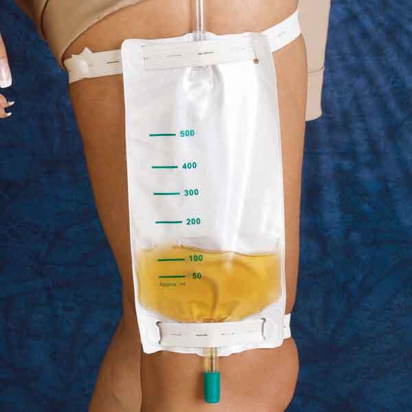 Fixierband für Beinbeutel weiß AP 2 Elastikband mit Einknopfverschluss