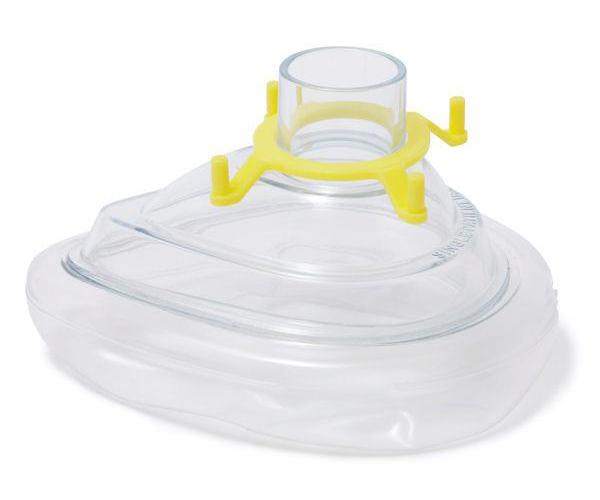 Economy-Anästhesie-Maske Gr. 3 PK 50 Erwachsene, klein, gelb