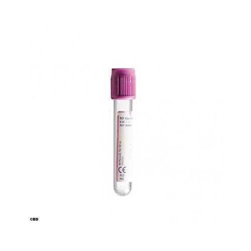 BD Vacutainer EDTA Plus Röhrchen 4,0ml AP 100 aus PET-Kunststoff, lila,75x13mm