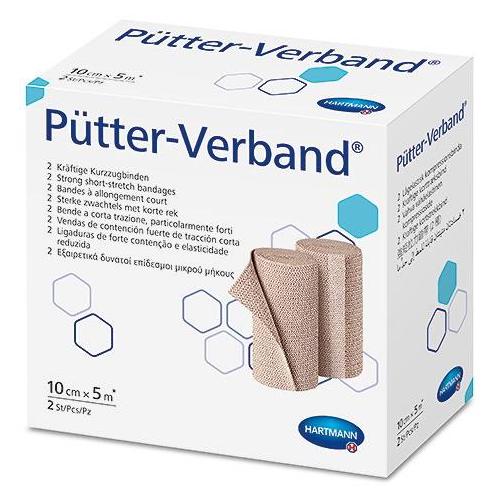 Pütter-Verband 10cm x 5m AP 2 textilel.,kräft. Kurzzugbinde