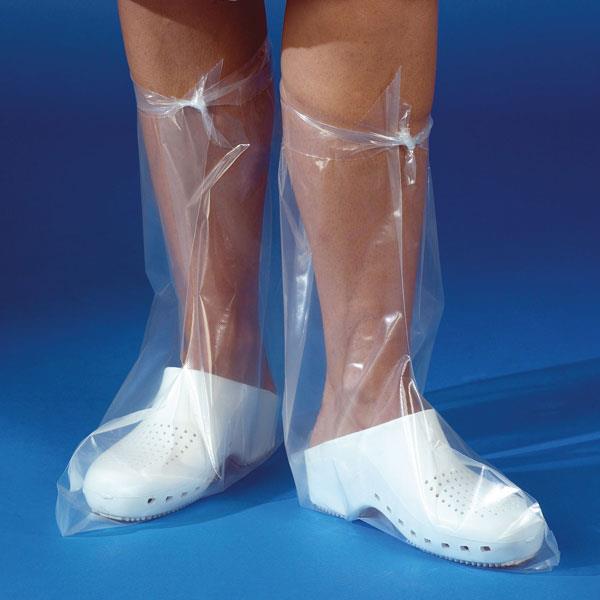 servoprax GmbH Mediware Einwegüberziehstiefel AP 50 43cm, transp. PE-Folie