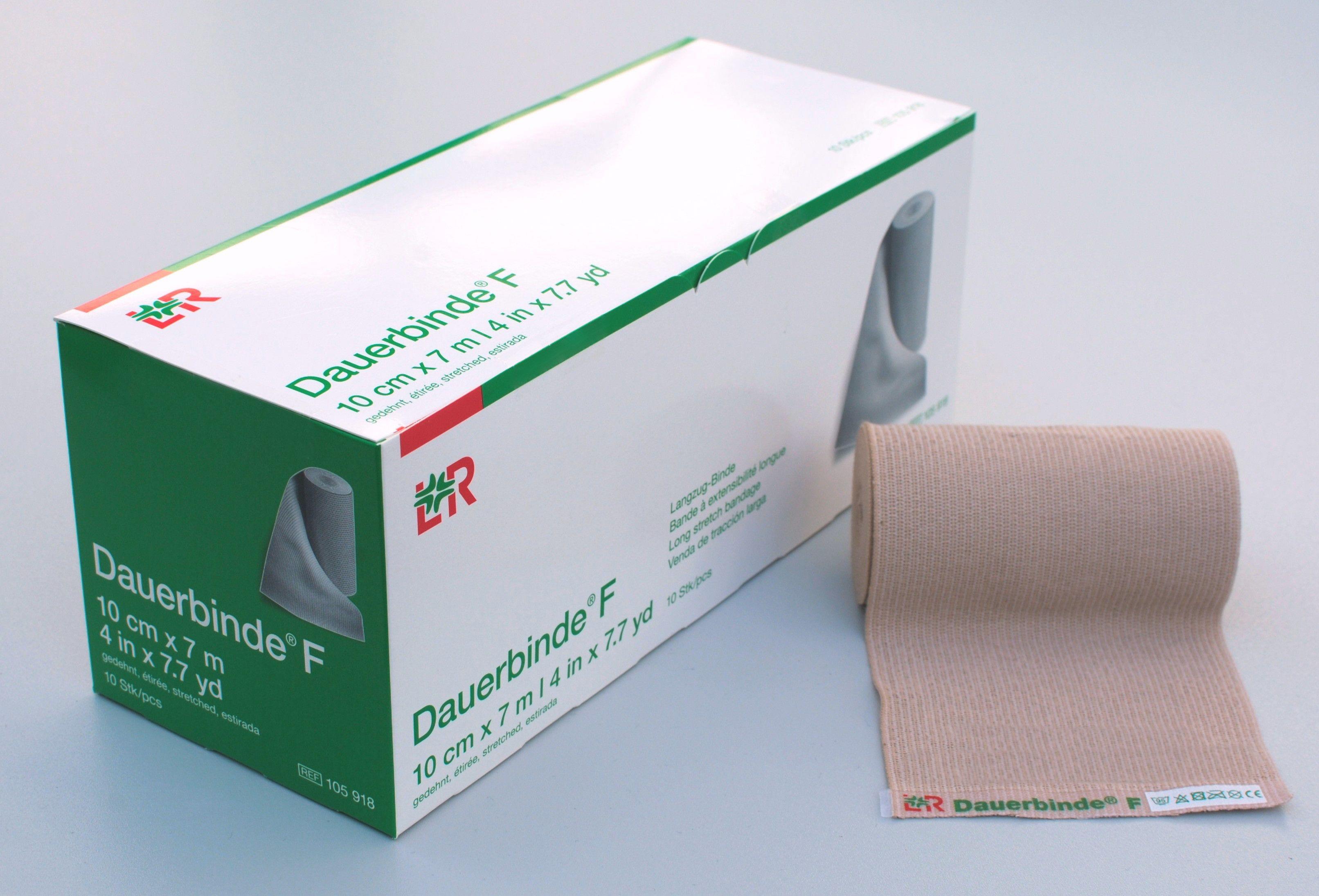 DAUERBINDE F Langzugbinde 10cmx7m, lose im Karton