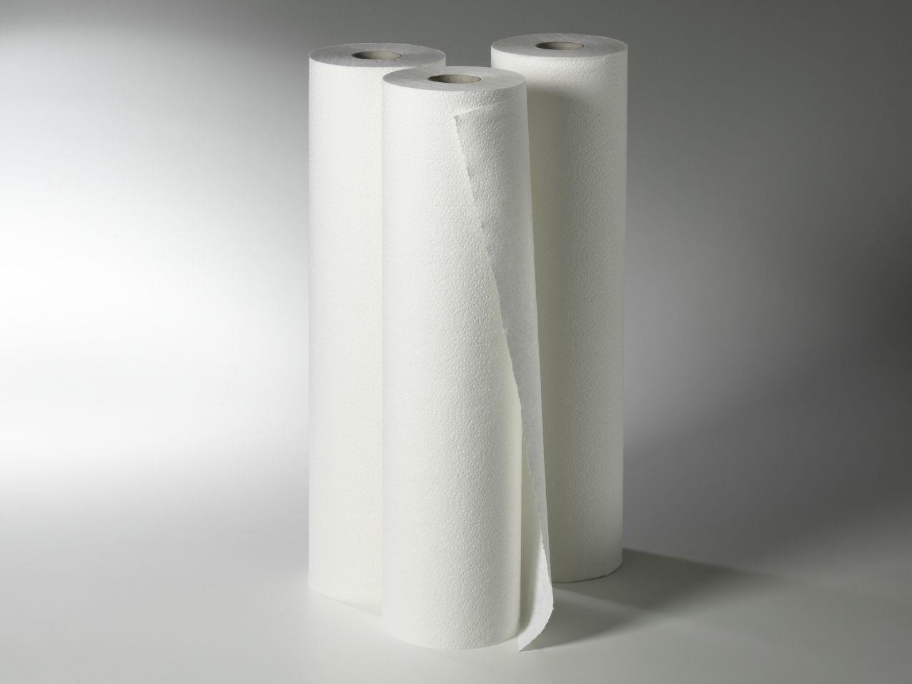 Fripa-med duo-line Ärztekrepp PK 9 59cmx50m, 2-lg.weiß,perforiert