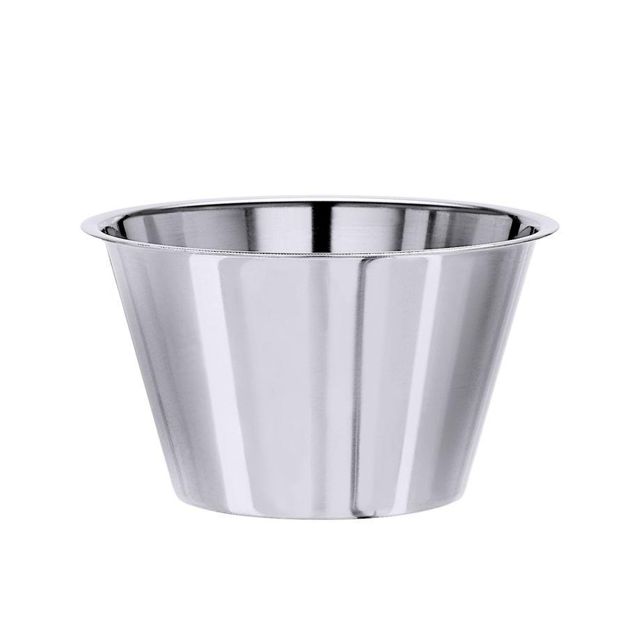 Lösungsschale Edelstahl 300ml 65mm Höhe, flacher Rand