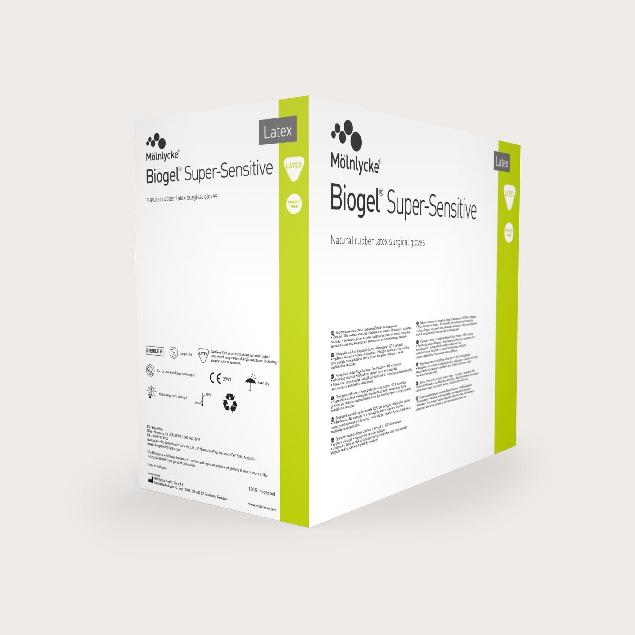 Biogel Super-Sensitive Gr.7,0 PK 50 puderfrei, extra dünn