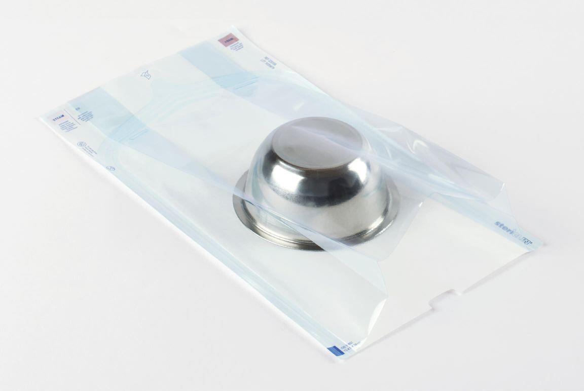Vereinigte Papierwarenfabriken GmbH Stericlin Klarsichtbeutel AP 1000 15cmx5cmx40cm mit Falte - Bild 2