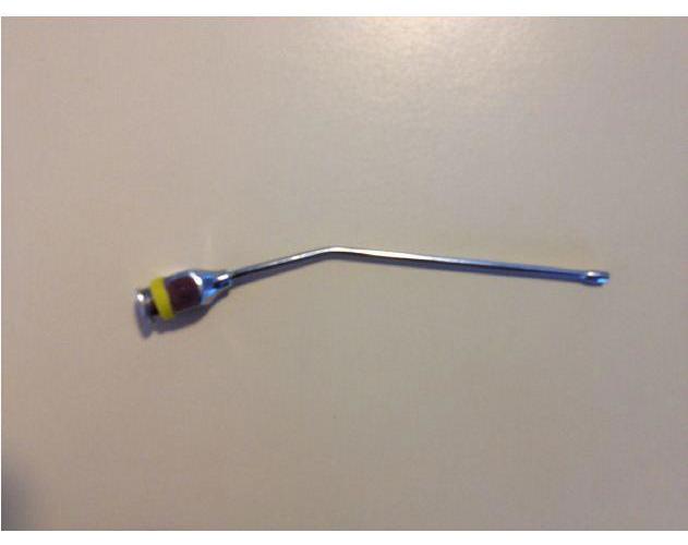 ClinaStar Einmal-Knopfkanüle gebog. 8cm AP 40 Ø 1,5mm einzeln steril verpackt