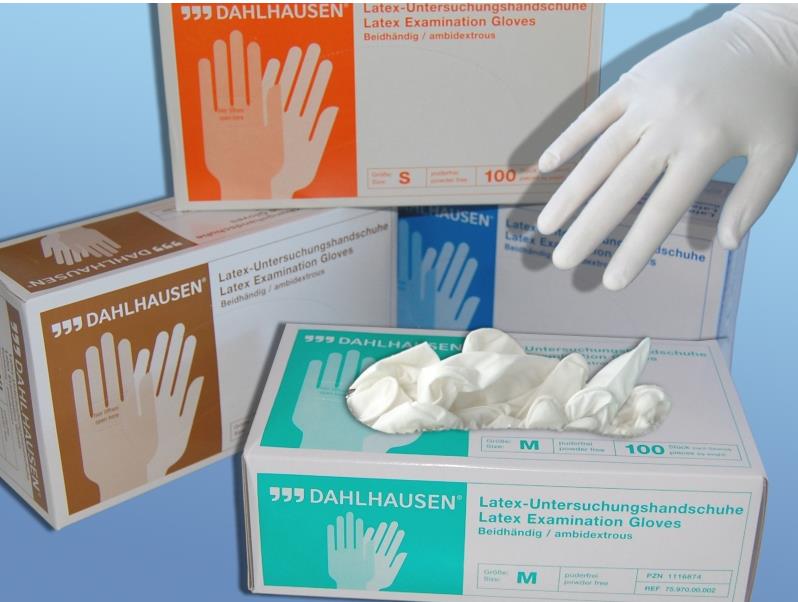 Latex Handschuhe Gr. L AP 100 unsteril ungepudert